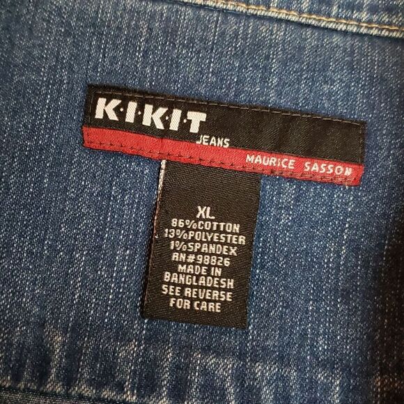 Kikit Womans Jean Jacket sz XL - Picture 3 of 5